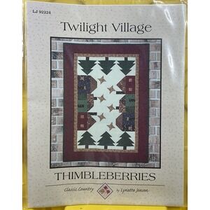 Twilight Village Thimbleberries Sewing Quilting Craft Pattern # LJ 92224 Blanket